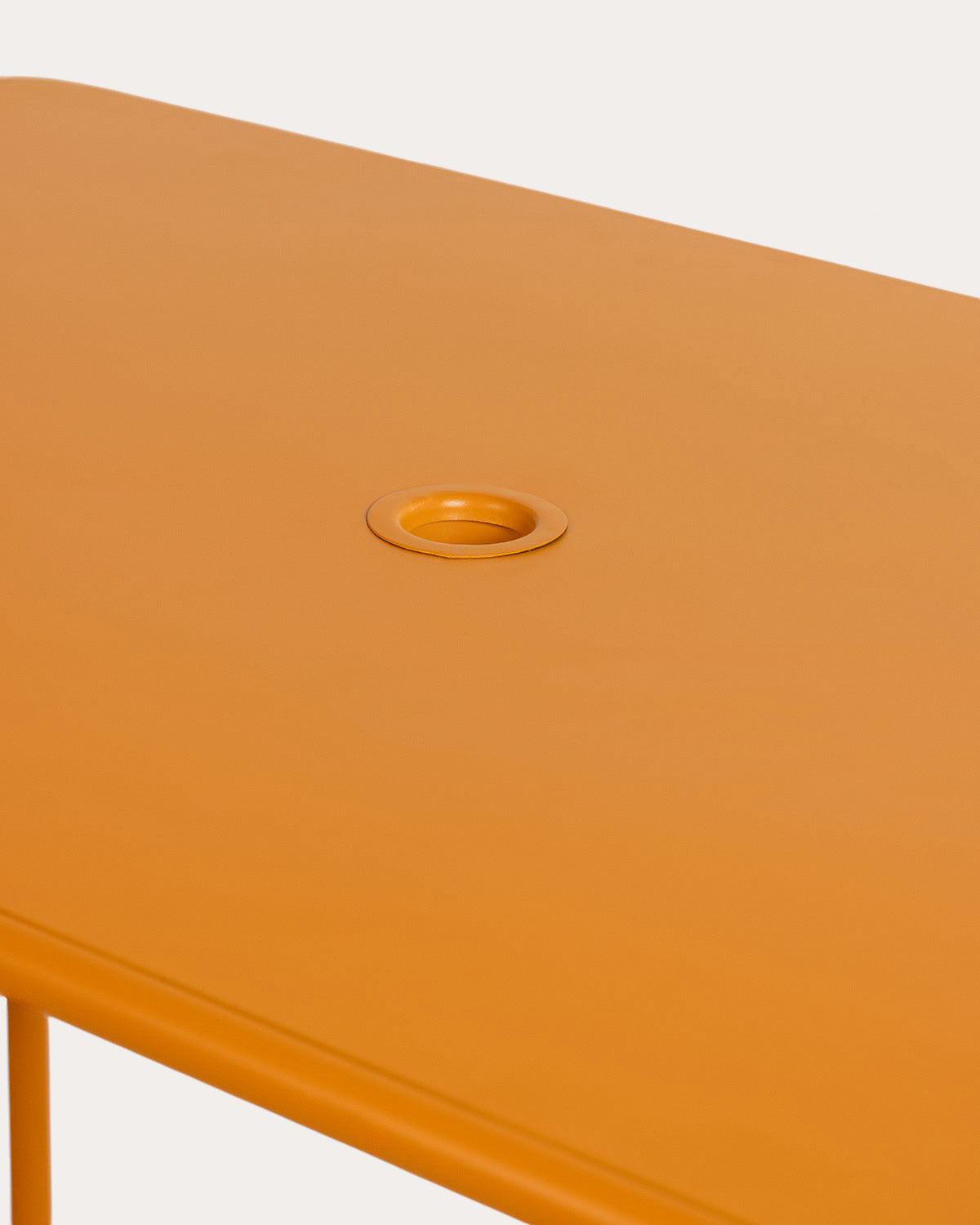 Mijail rectangular metal outdoor table 130x78 cm