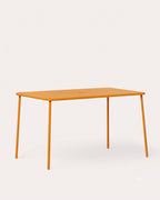 Mijail rectangular metal outdoor table 130x78 cm