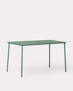 Mijail rectangular metal outdoor table 130x78 cm