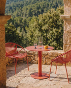 Banon round metal outdoor table Ø70 cm