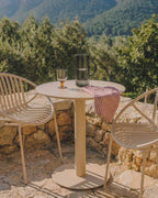 Banon round metal outdoor table Ø70 cm