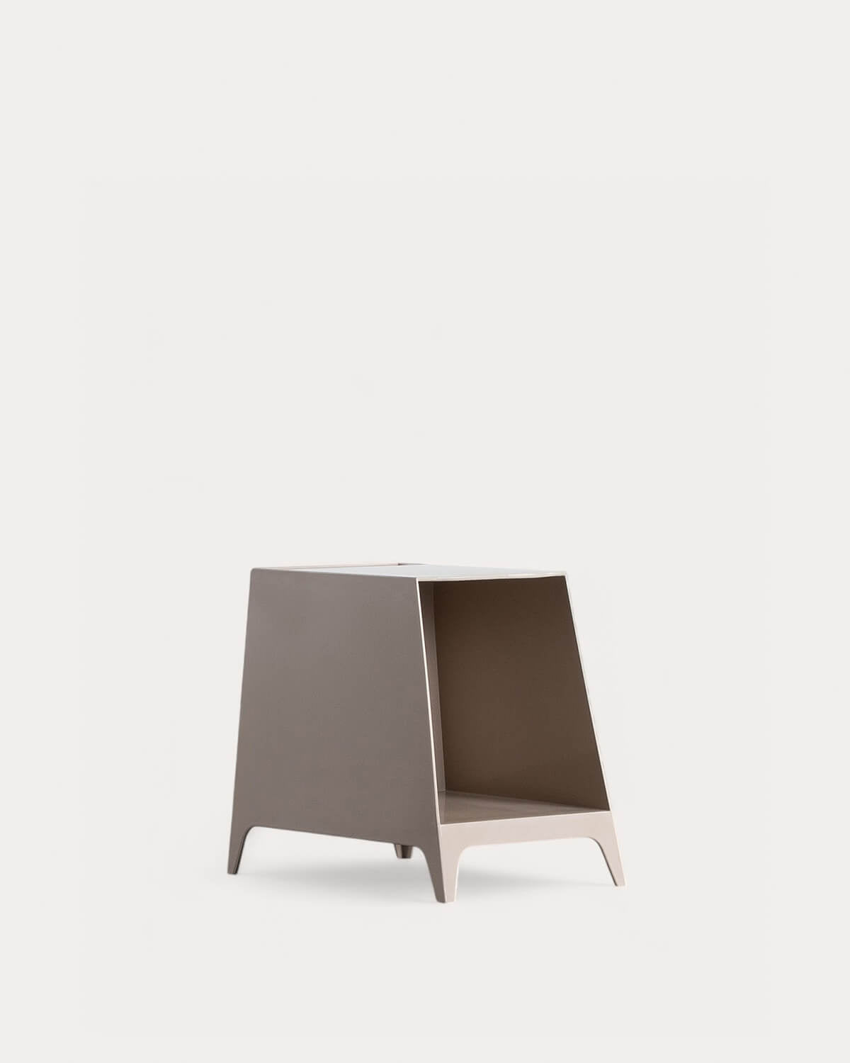 Bedside table with storage 35.5x49.5 cm in abs Tebe
