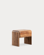 Rectangular bedside table 60x40 cm with drawer in acacia wood Lucil