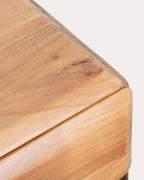 Rectangular bedside table 60x40 cm with drawer in acacia wood Lucil