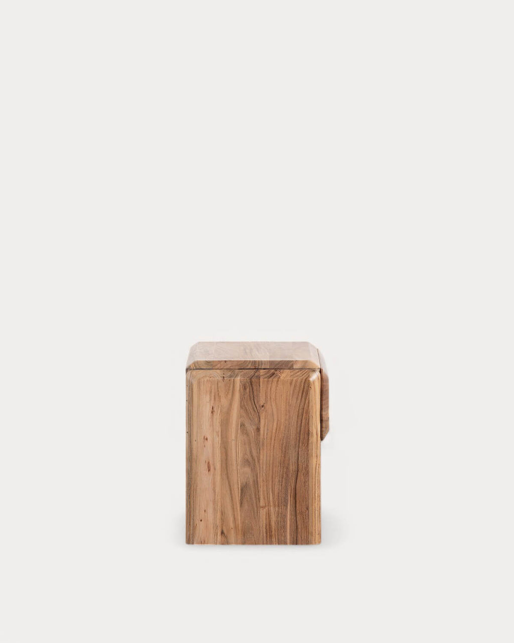 Rectangular bedside table 60x40 cm with drawer in acacia wood Lucil
