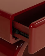 Rectangular bedside table 50x40 cm with wooden drawer Gilber