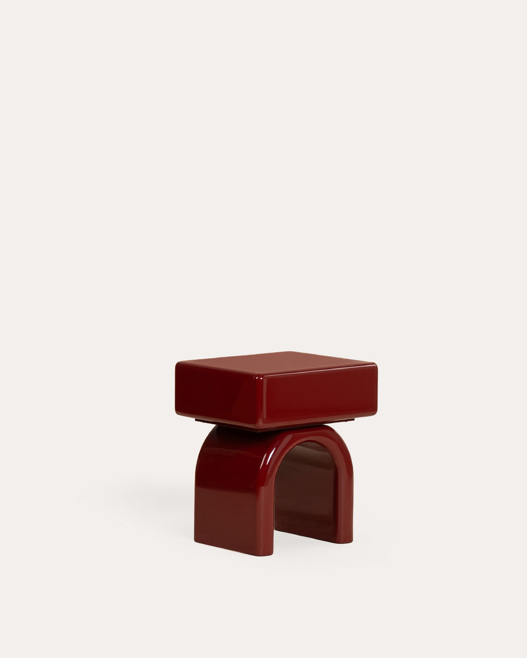 Rectangular bedside table 50x40 cm with wooden drawer Gilber