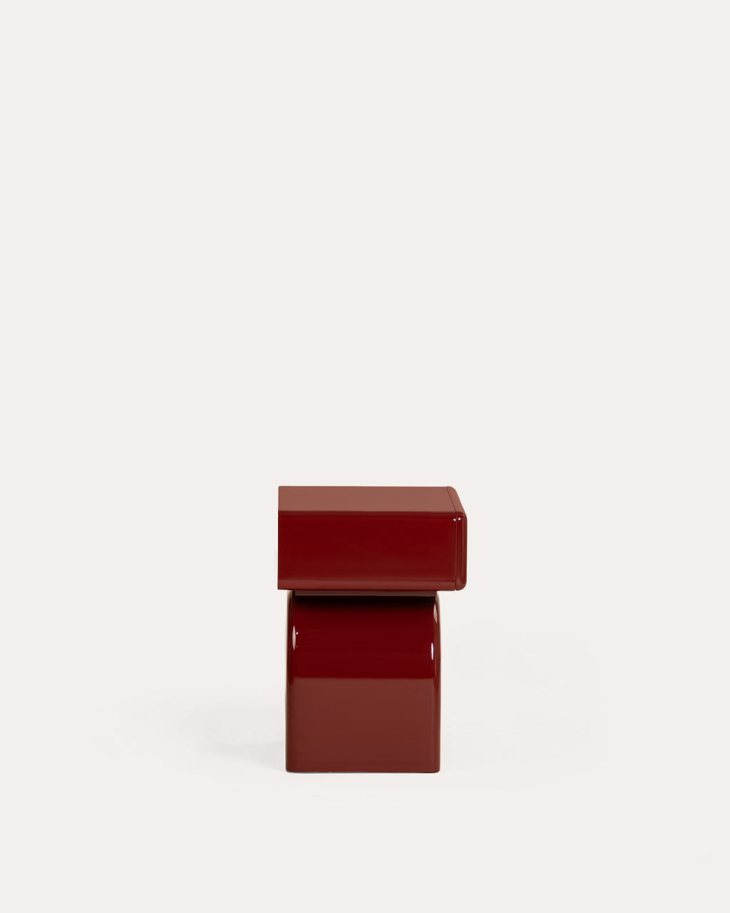 Rectangular bedside table 50x40 cm with wooden drawer Gilber