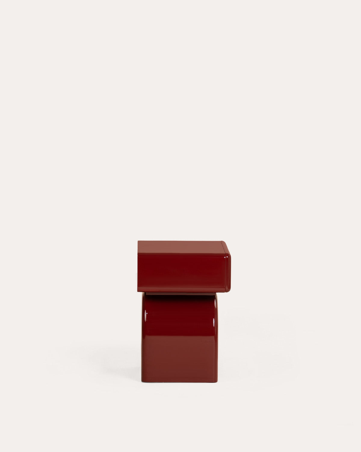 Rectangular bedside table 50x40 cm with wooden drawer Gilber