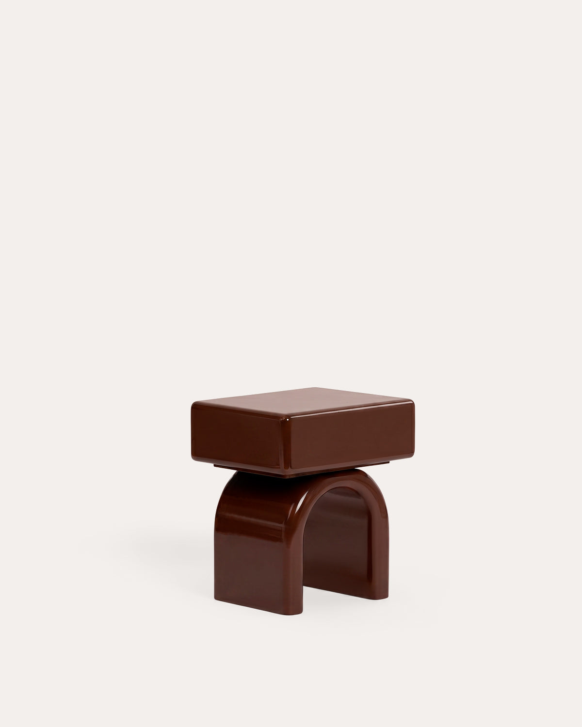 Rectangular bedside table 50x40 cm with wooden drawer Gilber