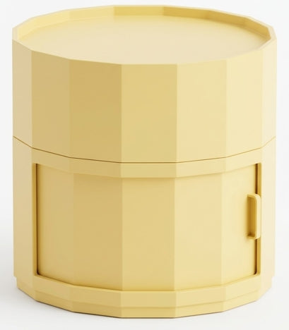 Round bedside table Ø37 cm with storage in Madikke ABS