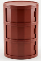 Round bedside table Ø37 cm with storage in Madikke ABS