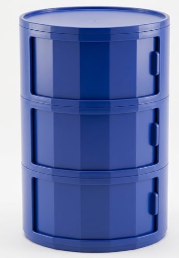 Round bedside table Ø37 cm with storage in Madikke ABS