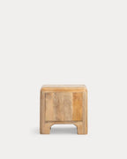 Rectangular bedside table 54.5x40 cm with 2 drawers in Reichel mango wood