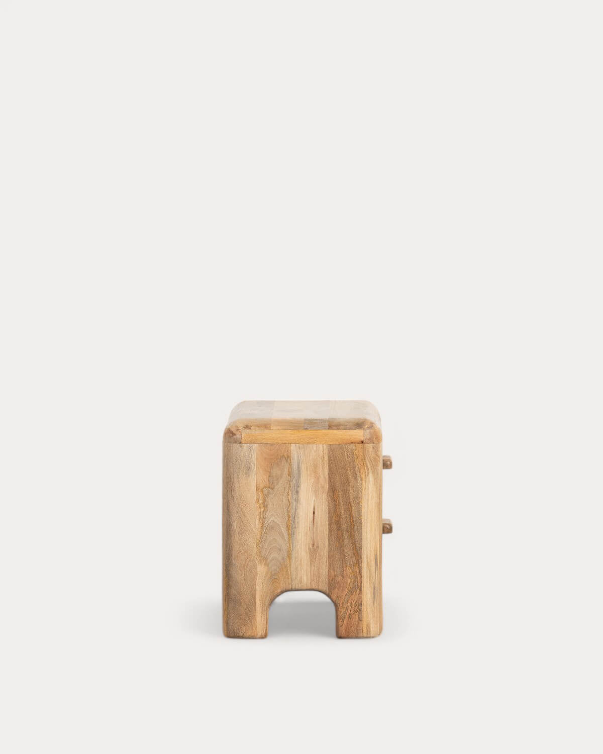 Rectangular bedside table 54.5x40 cm with 2 drawers in Reichel mango wood