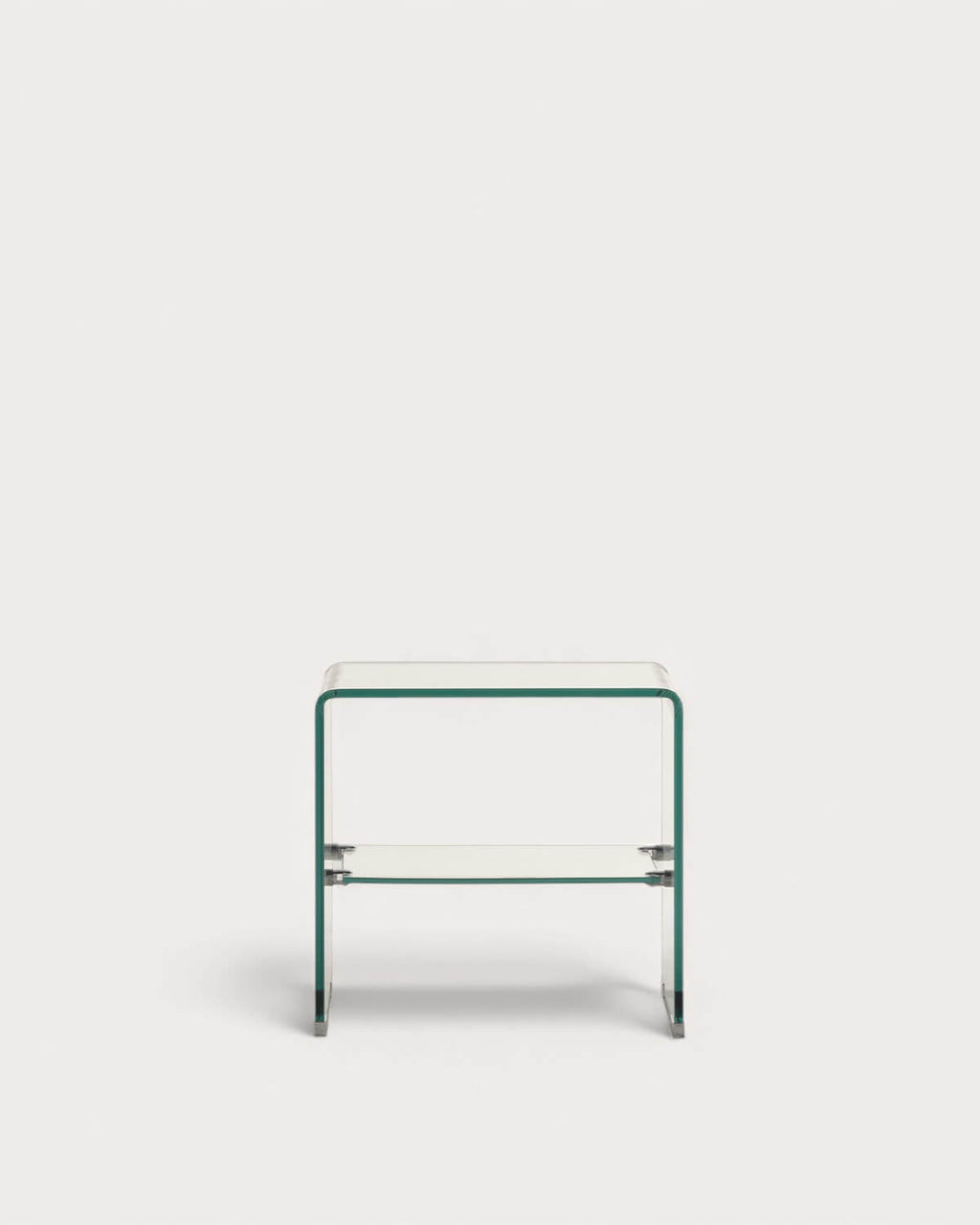 Rectangular bedside table 47x36 cm in tempered glass Endil