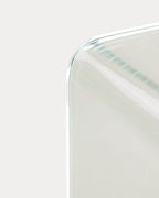 Rectangular bedside table 47x36 cm in tempered glass Endil