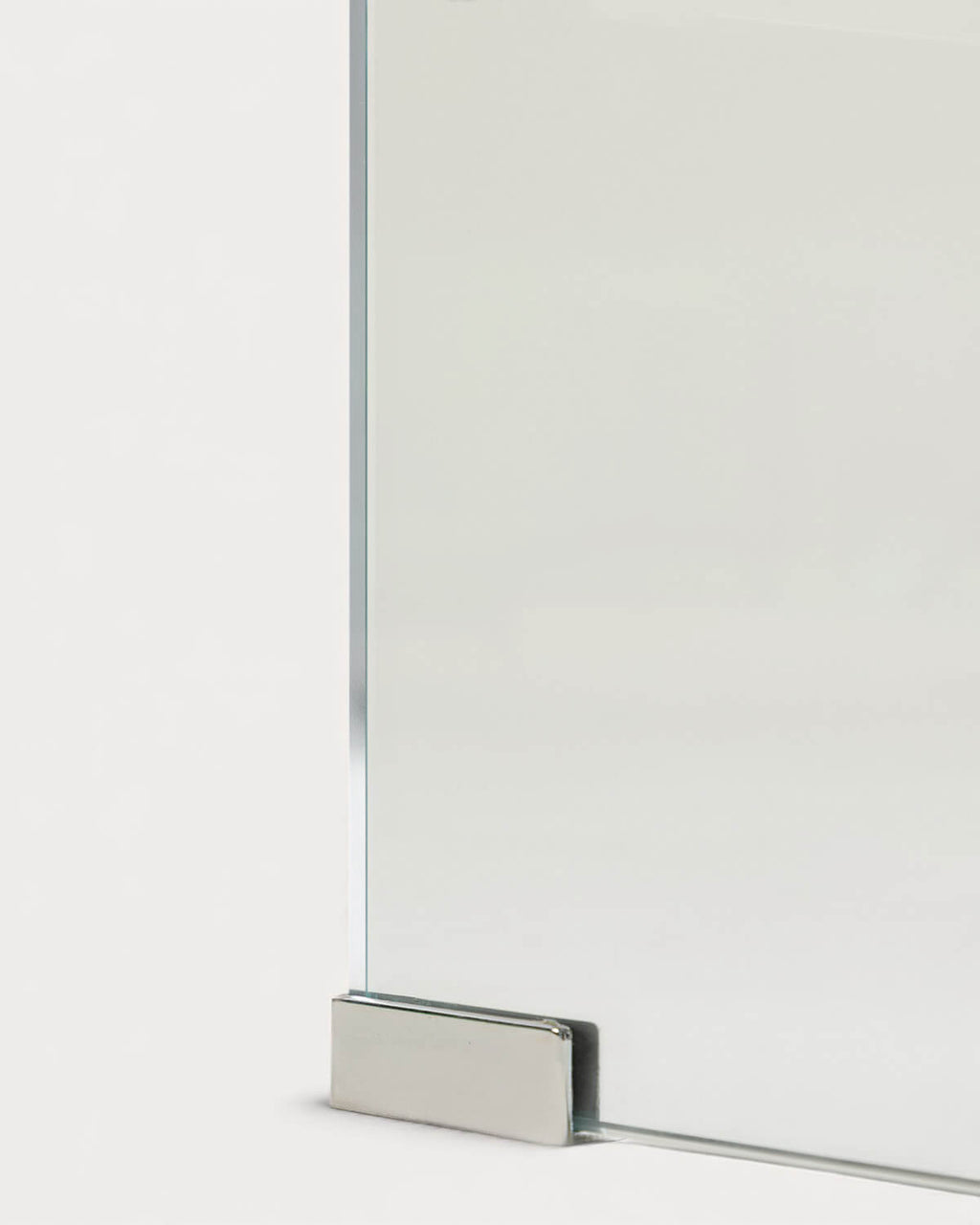 Rectangular bedside table 47x36 cm in tempered glass Endil