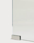 Rectangular bedside table 47x36 cm in tempered glass Endil