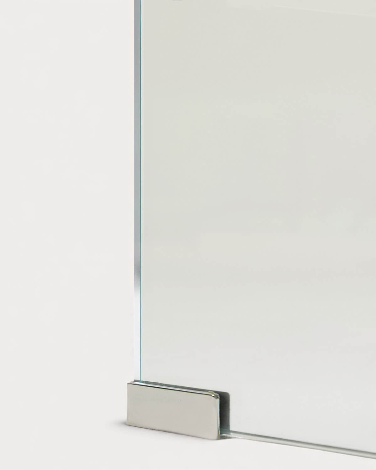 Rectangular bedside table 47x36 cm in tempered glass Endil