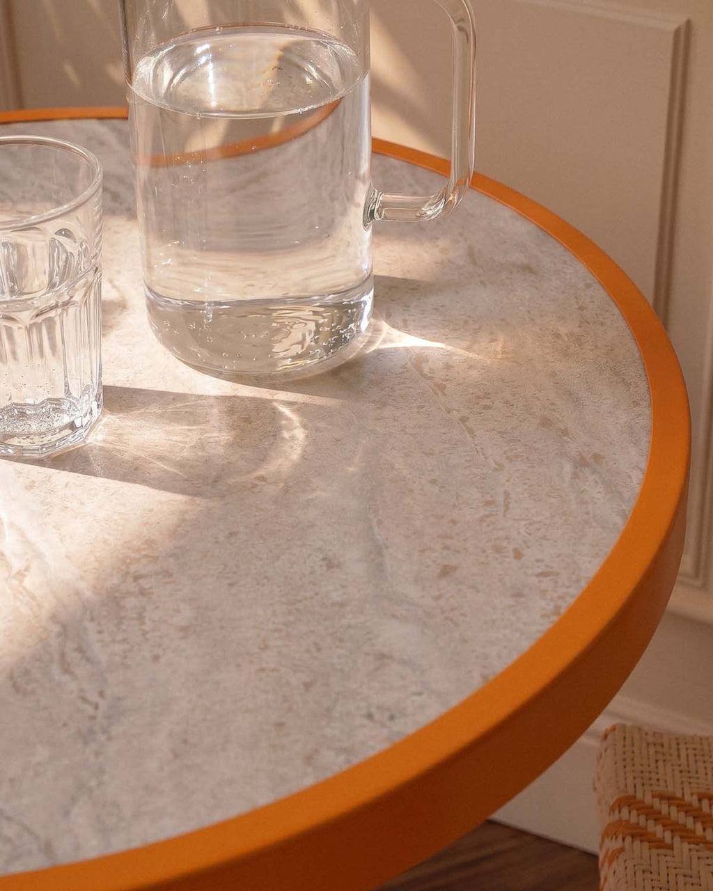 Round dining room bistro table Ø60 cm in metal Yona