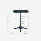 Round dining room bistro table Ø60 cm in metal Yona