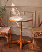 Round dining room bistro table Ø60 cm in metal Yona
