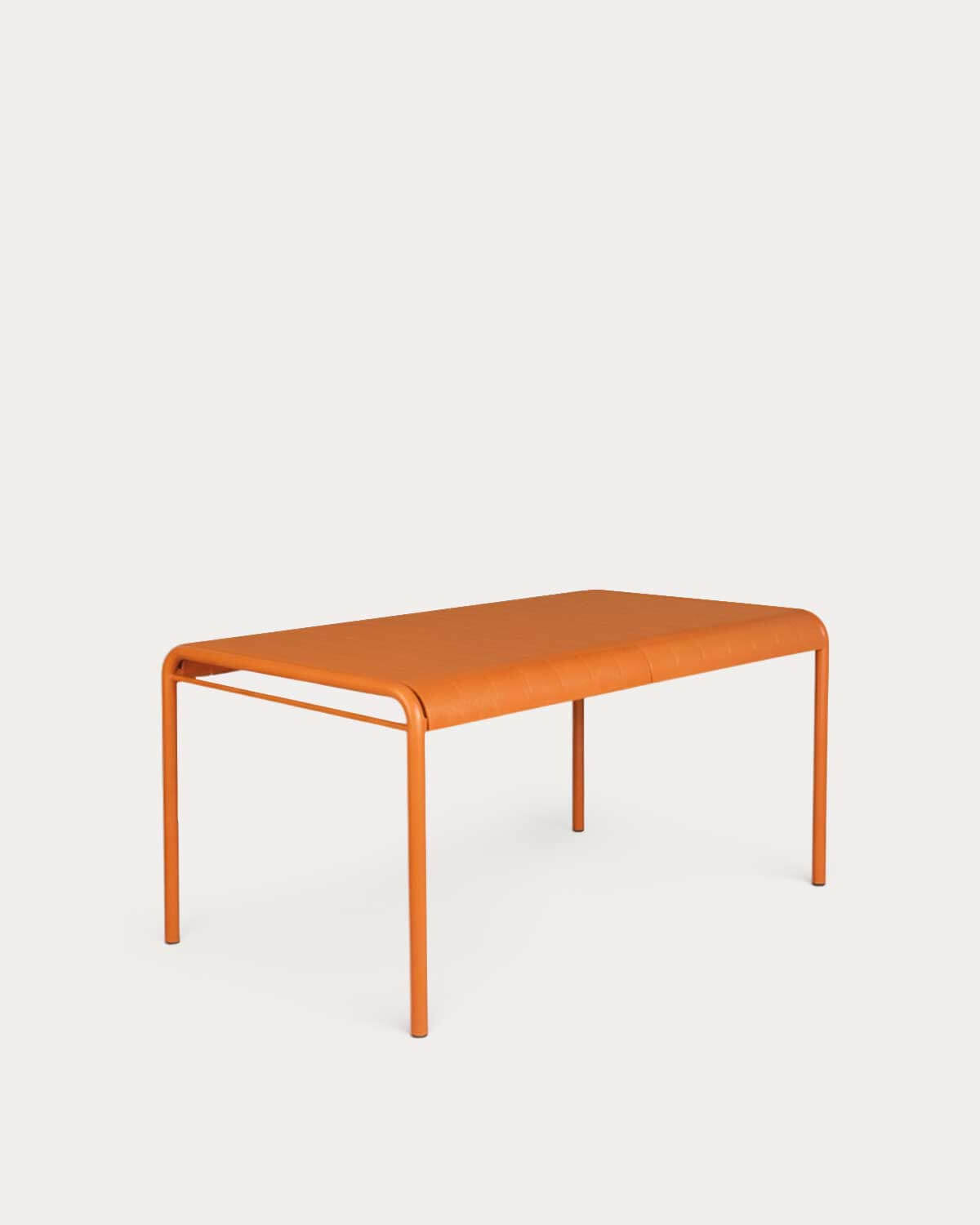 Rectangular dining room table 155x90 cm in metal and polypropylene Baztan
