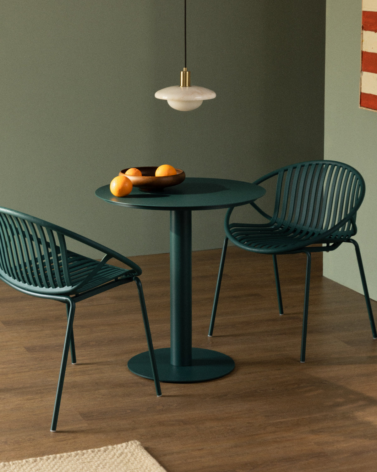 Banon round metal dining room table Ø70 cm