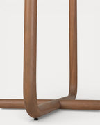 Square high table 70x70 cm in eucalyptus wood Elnes