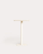 Zoilo square metal high table 70x70 cm