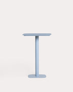 Zoilo square metal high table 70x70 cm