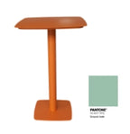 Zoilo square metal high table 70x70 cm