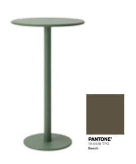Round outdoor high table Ø70 cm in metal Banon