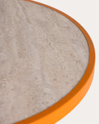 Round outdoor bistro table Ø60 cm in metal Yona