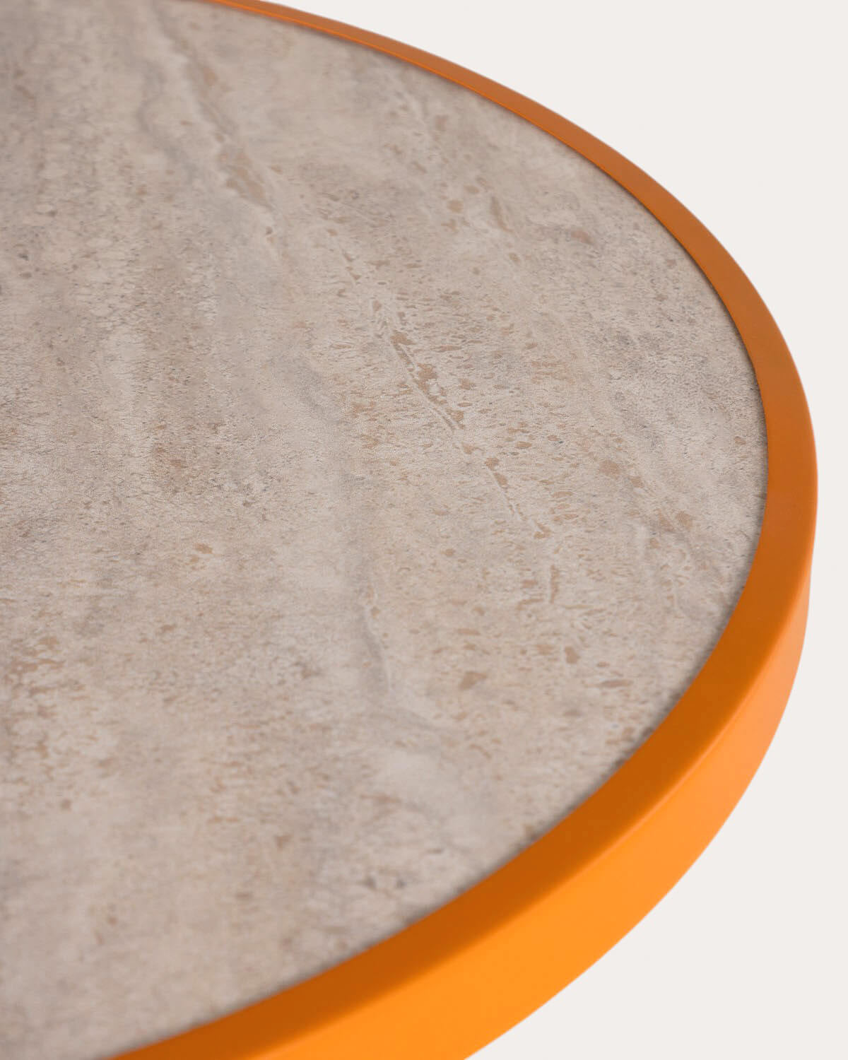 Round outdoor bistro table Ø60 cm in metal Yona