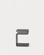 Square side table 42x38 cm in Erox glass