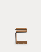 Square side table 42x38 cm in Erox glass