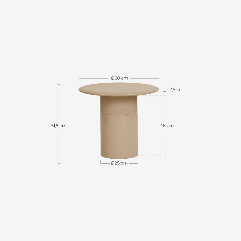 Round side table Ø60 cm in Nonila wood