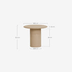 Round side table Ø60 cm in Nonila wood