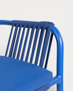 75 cm outdoor bar stool in aluminum and rope Drian
