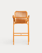 75 cm outdoor bar stool in aluminum and rope Drian