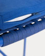 75 cm outdoor bar stool in aluminum and rope Drian