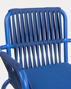 75 cm outdoor bar stool in aluminum and rope Drian