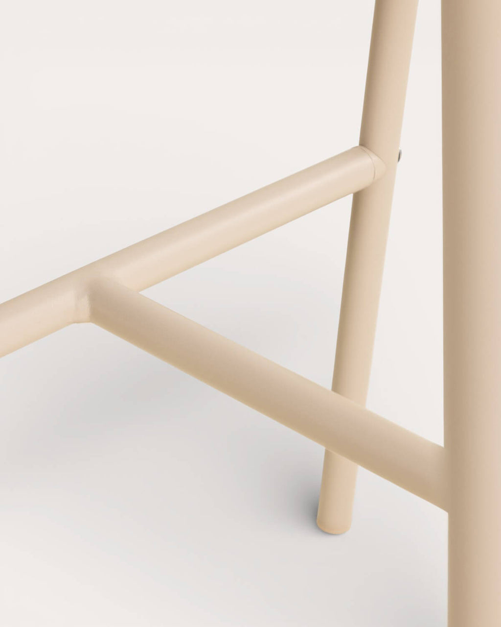 75 cm outdoor bar stool in aluminum and rope Drian
