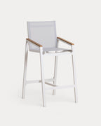 Korce 75 cm aluminum outdoor bar stool
