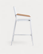 Korce 75 cm aluminum outdoor bar stool