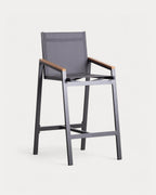 Korce 75 cm aluminum outdoor bar stool