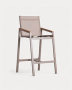 Korce 75 cm aluminum outdoor bar stool