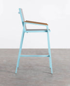 Korce 75 cm aluminum outdoor bar stool